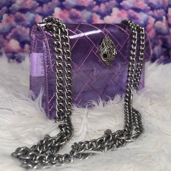 Kurt Geiger • Transparent Purple Jelly Mini Kensington Purse - Picture 10 of 16